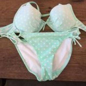 VS Pink bikini  Bottoms are size S. Top is 36D